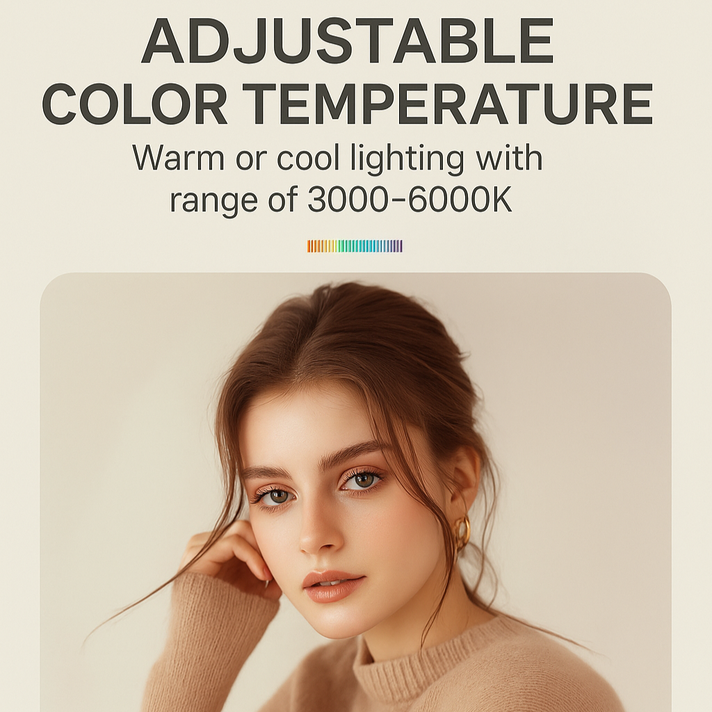 Professional Light with RGB Colors + Power Bank