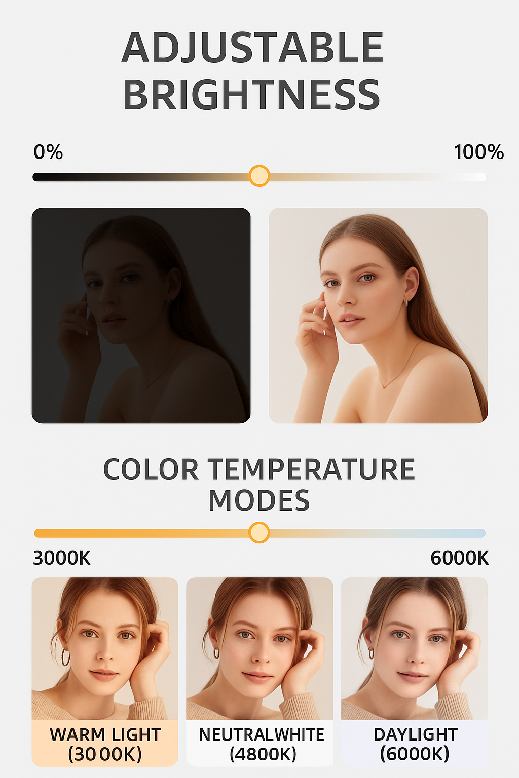 Professional Light with RGB Colors + Power Bank