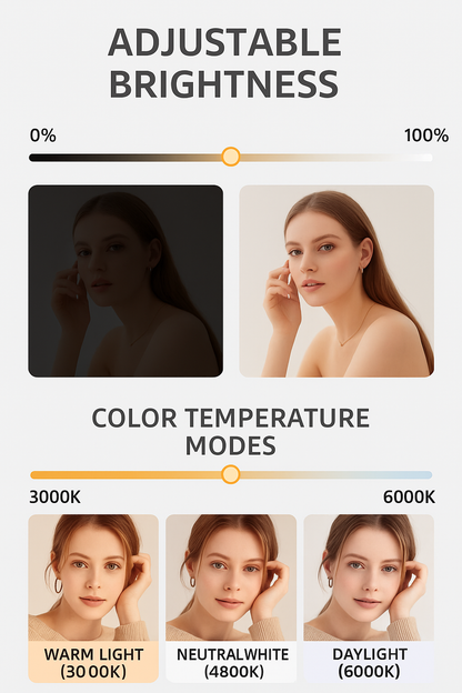 Professional Light with RGB Colors + Power Bank