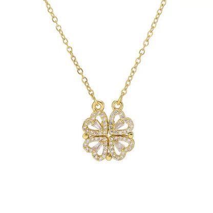 Clover Leaf & Hearts Transforming Necklace